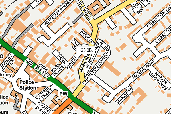 HG5 0BJ map - OS OpenMap – Local (Ordnance Survey)