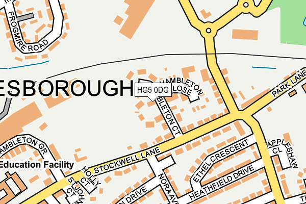 HG5 0DG map - OS OpenMap – Local (Ordnance Survey)