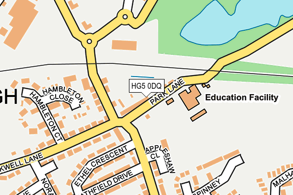 HG5 0DQ map - OS OpenMap – Local (Ordnance Survey)