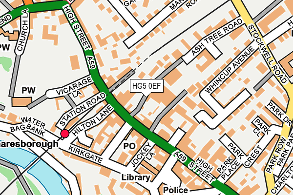 HG5 0EF map - OS OpenMap – Local (Ordnance Survey)