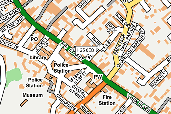HG5 0EQ map - OS OpenMap – Local (Ordnance Survey)