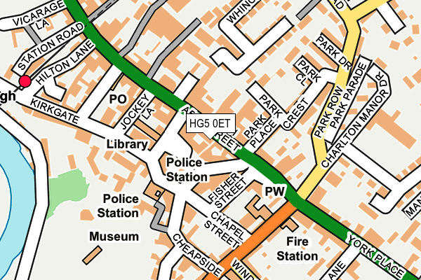 HG5 0ET map - OS OpenMap – Local (Ordnance Survey)