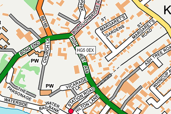 HG5 0EX map - OS OpenMap – Local (Ordnance Survey)