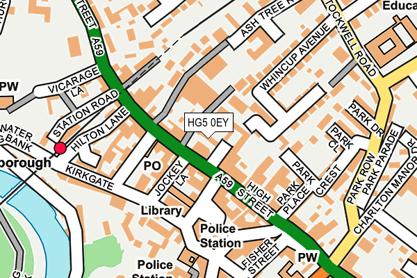 HG5 0EY map - OS OpenMap – Local (Ordnance Survey)