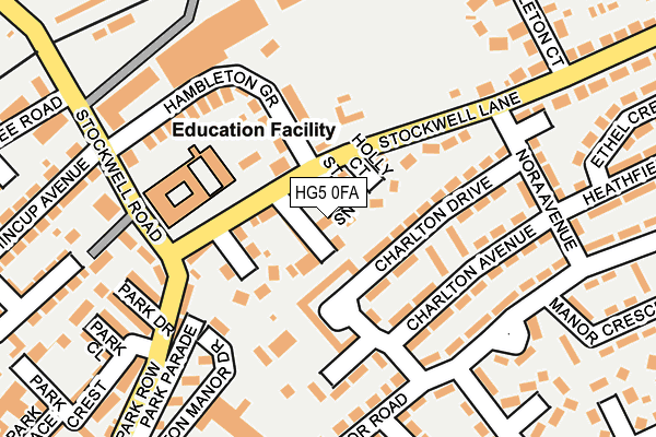 HG5 0FA map - OS OpenMap – Local (Ordnance Survey)