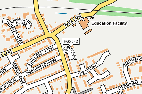 HG5 0FD map - OS OpenMap – Local (Ordnance Survey)