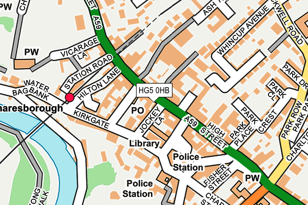 HG5 0HB map - OS OpenMap – Local (Ordnance Survey)