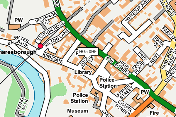 HG5 0HF map - OS OpenMap – Local (Ordnance Survey)