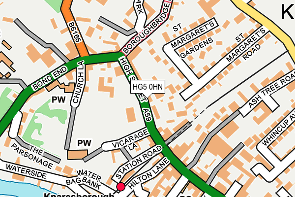 HG5 0HN map - OS OpenMap – Local (Ordnance Survey)