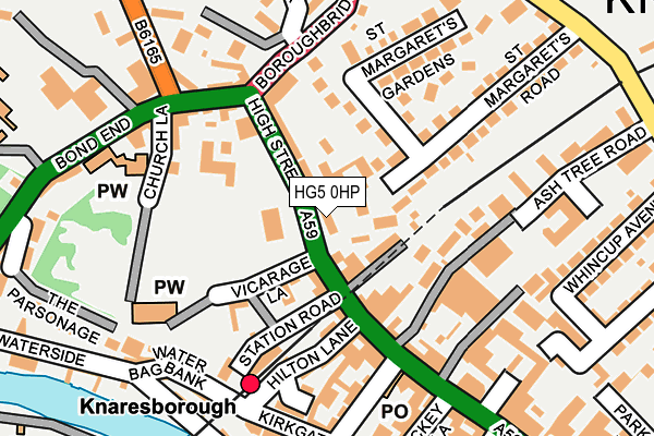 HG5 0HP map - OS OpenMap – Local (Ordnance Survey)