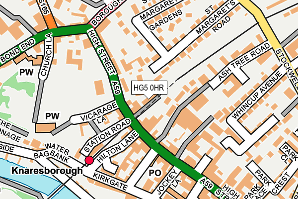 HG5 0HR map - OS OpenMap – Local (Ordnance Survey)