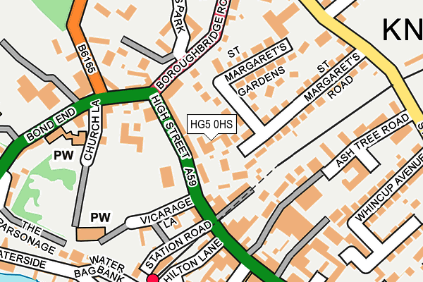 HG5 0HS map - OS OpenMap – Local (Ordnance Survey)