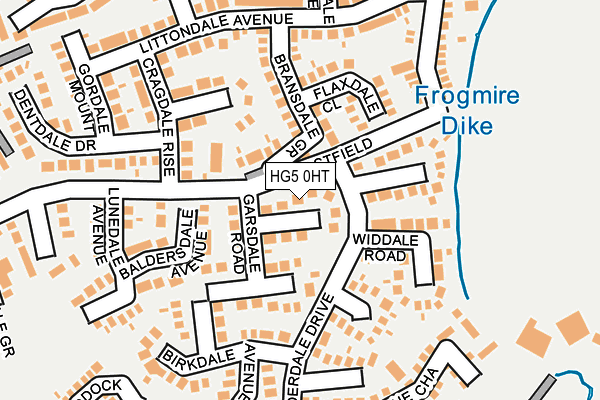 HG5 0HT map - OS OpenMap – Local (Ordnance Survey)