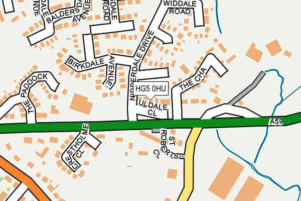 HG5 0HU map - OS OpenMap – Local (Ordnance Survey)