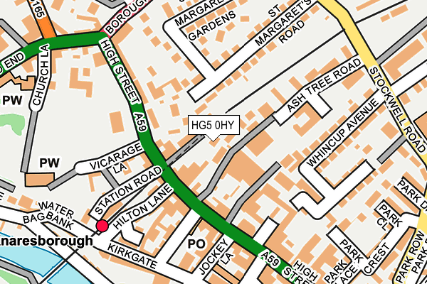 HG5 0HY map - OS OpenMap – Local (Ordnance Survey)