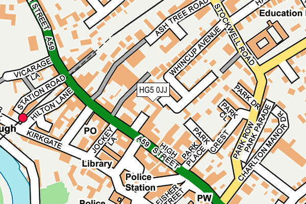 HG5 0JJ map - OS OpenMap – Local (Ordnance Survey)