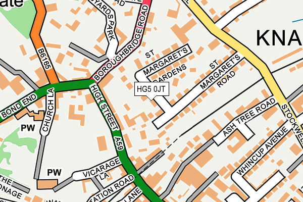 HG5 0JT map - OS OpenMap – Local (Ordnance Survey)