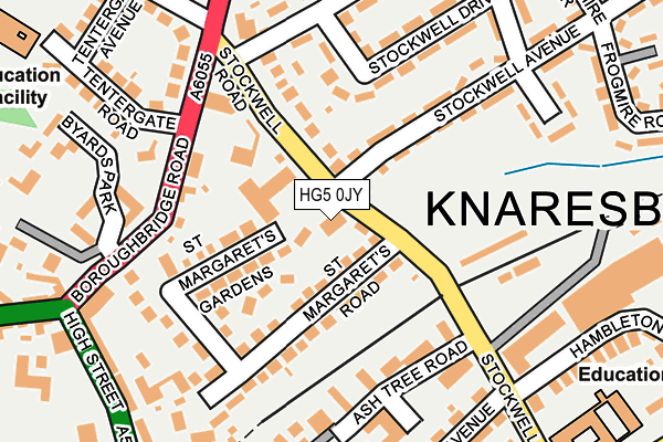 HG5 0JY map - OS OpenMap – Local (Ordnance Survey)