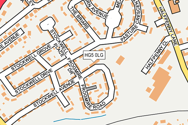 HG5 0LG map - OS OpenMap – Local (Ordnance Survey)