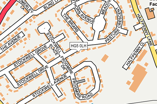 HG5 0LH map - OS OpenMap – Local (Ordnance Survey)