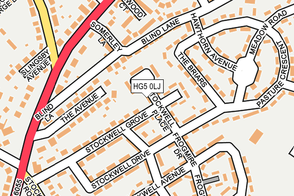 HG5 0LJ map - OS OpenMap – Local (Ordnance Survey)