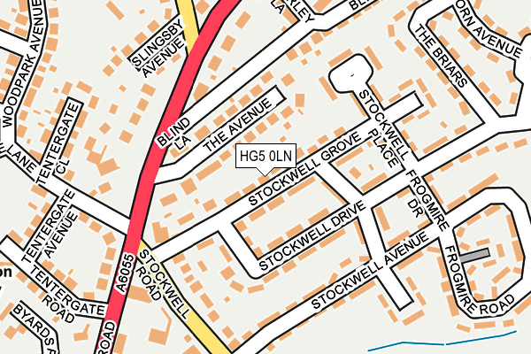 HG5 0LN map - OS OpenMap – Local (Ordnance Survey)