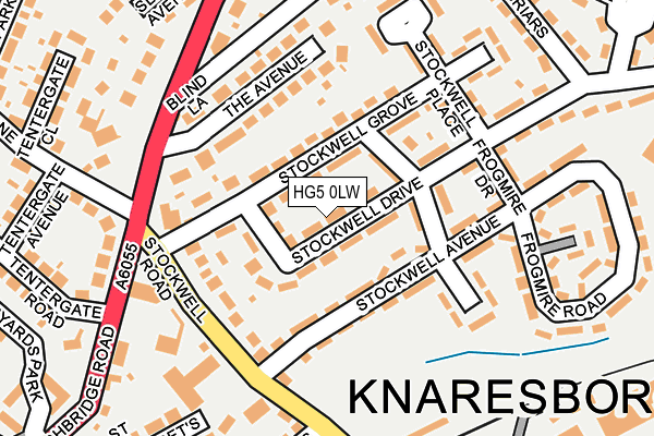 HG5 0LW map - OS OpenMap – Local (Ordnance Survey)