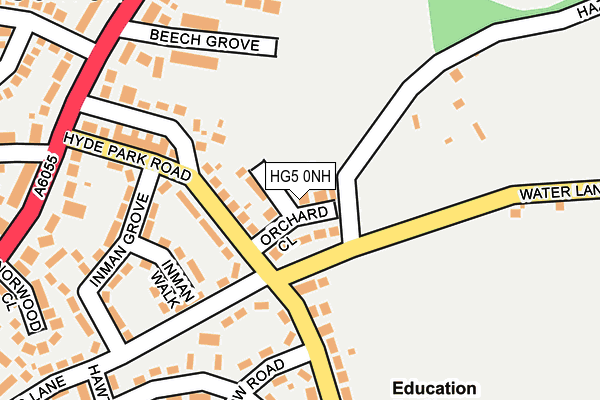 HG5 0NH map - OS OpenMap – Local (Ordnance Survey)