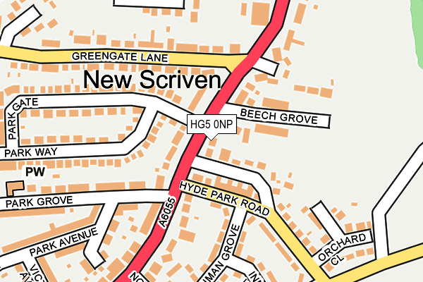 HG5 0NP map - OS OpenMap – Local (Ordnance Survey)