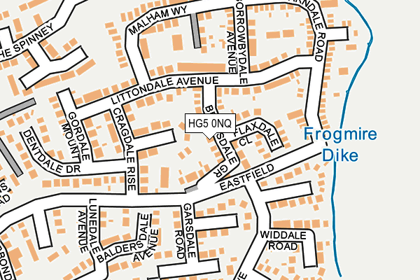 HG5 0NQ map - OS OpenMap – Local (Ordnance Survey)