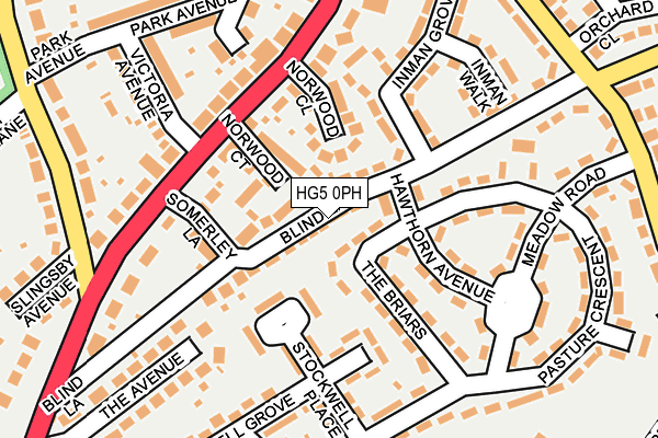 HG5 0PH map - OS OpenMap – Local (Ordnance Survey)