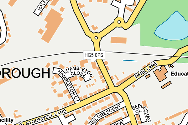 HG5 0PS map - OS OpenMap – Local (Ordnance Survey)
