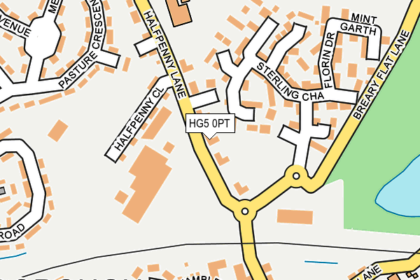 HG5 0PT map - OS OpenMap – Local (Ordnance Survey)