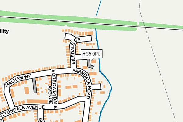 HG5 0PU map - OS OpenMap – Local (Ordnance Survey)