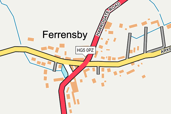 HG5 0PZ map - OS OpenMap – Local (Ordnance Survey)