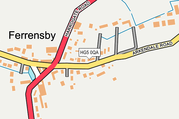 HG5 0QA map - OS OpenMap – Local (Ordnance Survey)