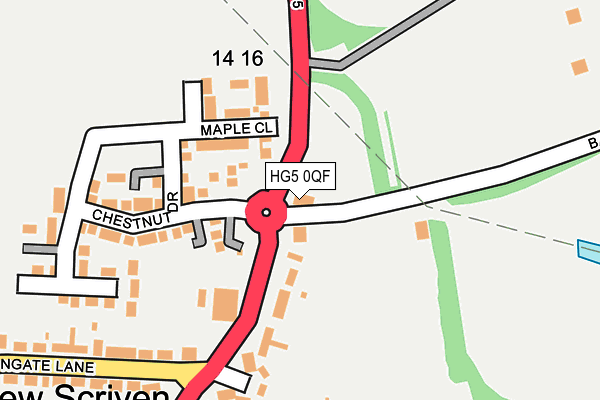 HG5 0QF map - OS OpenMap – Local (Ordnance Survey)