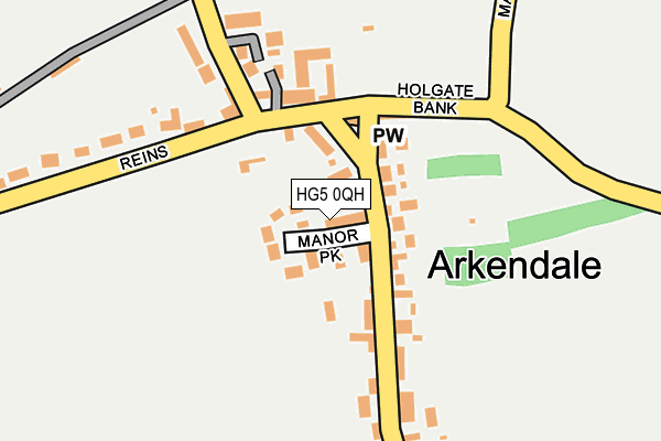 Map of MANOR PARK (ARKENDALE) MANAGEMENT COMPANY LIMITED at local scale