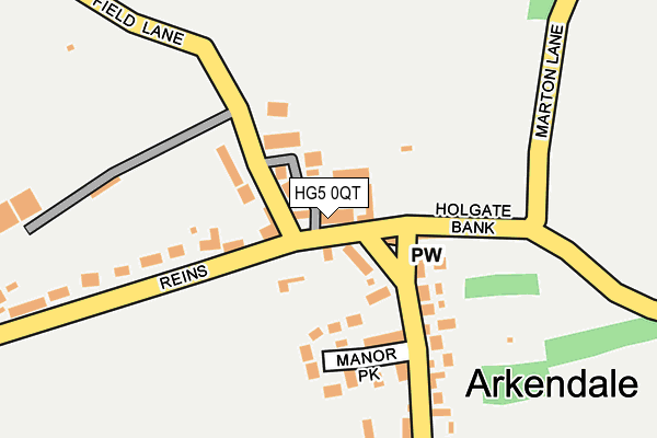 HG5 0QT map - OS OpenMap – Local (Ordnance Survey)