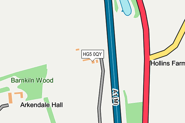HG5 0QY map - OS OpenMap – Local (Ordnance Survey)