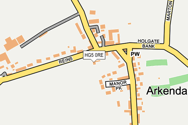 HG5 0RE map - OS OpenMap – Local (Ordnance Survey)