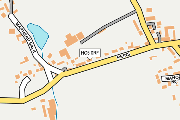 HG5 0RF map - OS OpenMap – Local (Ordnance Survey)