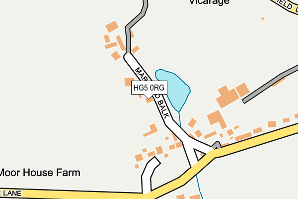HG5 0RG map - OS OpenMap – Local (Ordnance Survey)