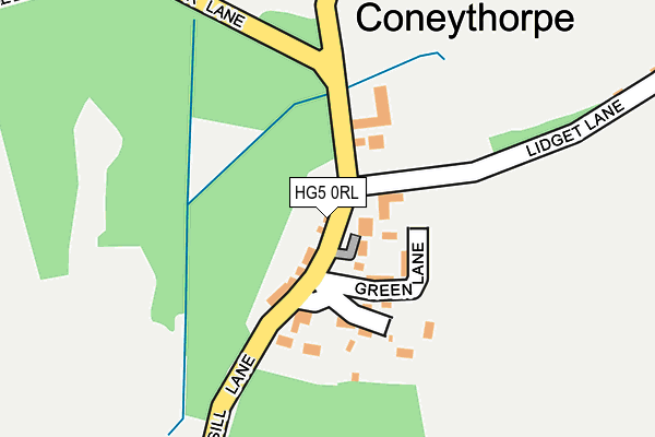 HG5 0RL map - OS OpenMap – Local (Ordnance Survey)