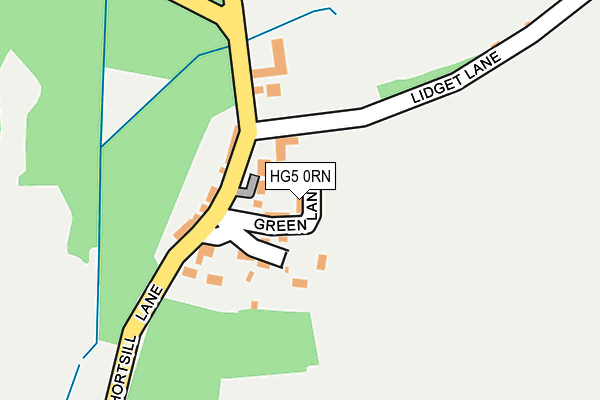 HG5 0RN map - OS OpenMap – Local (Ordnance Survey)