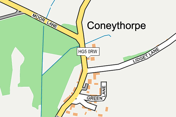 HG5 0RW map - OS OpenMap – Local (Ordnance Survey)