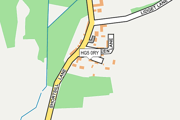 HG5 0RY map - OS OpenMap – Local (Ordnance Survey)