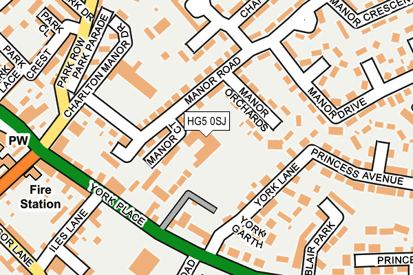 HG5 0SJ map - OS OpenMap – Local (Ordnance Survey)