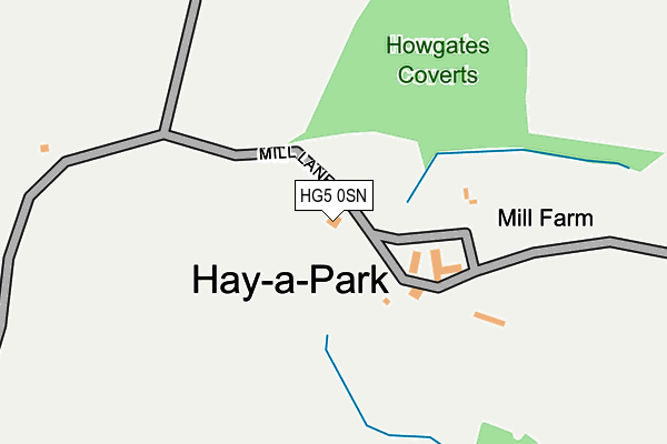 HG5 0SN map - OS OpenMap – Local (Ordnance Survey)