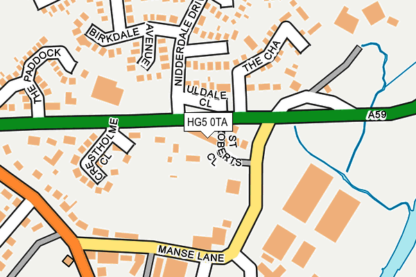 HG5 0TA map - OS OpenMap – Local (Ordnance Survey)